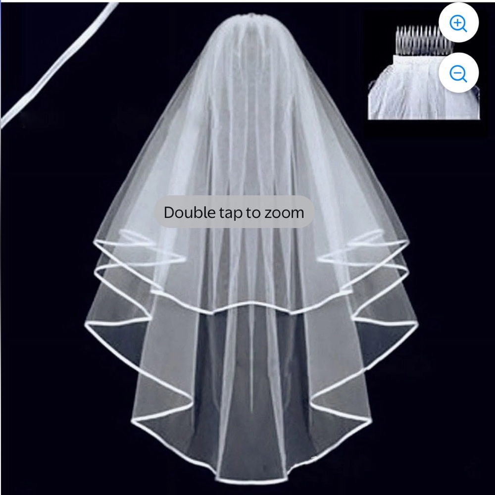 Elegant White Bridal Veil
